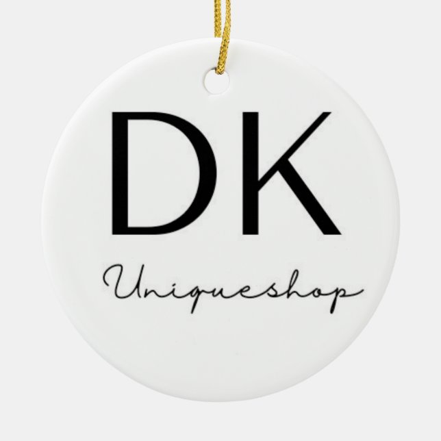 Personalisiert Keramik Ornament (Vorne)