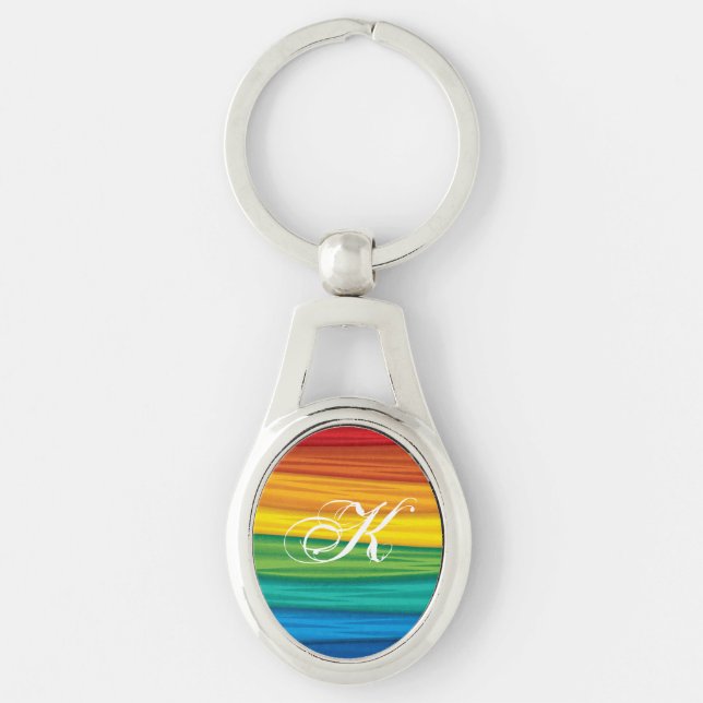 Personalisiert Key Chainlgbtq Regenbogenflagge Les Schlüsselanhänger (Vorderseite)