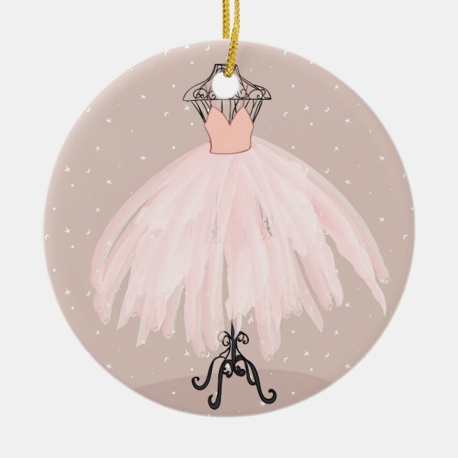 Personalisiert Kids Ballett Tutu Weihnachtsschmuck (Vorne)