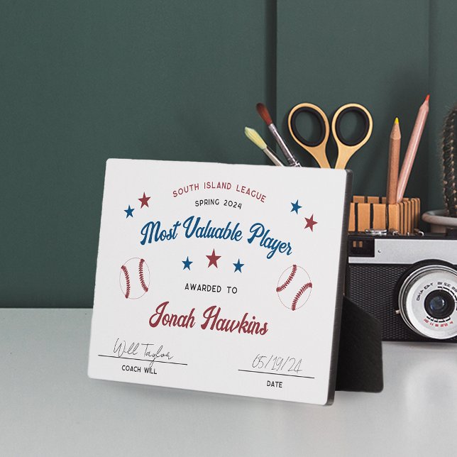 Personalisiert Kids Baseball Team Award Fotoplatte (Von Creator hochgeladen)