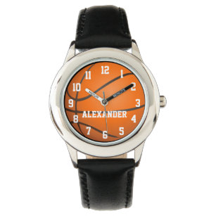 Personalisiert Kids Basketball-Uhr Armbanduhr