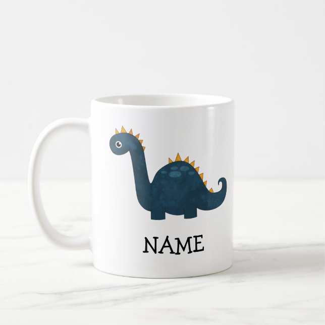 Personalisiert Kids Custom Dinosaurier Kaffeetasse (Links)