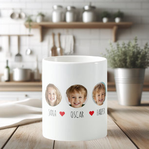 Personalisiert Kids Foto Tasse mit Namen und Herz