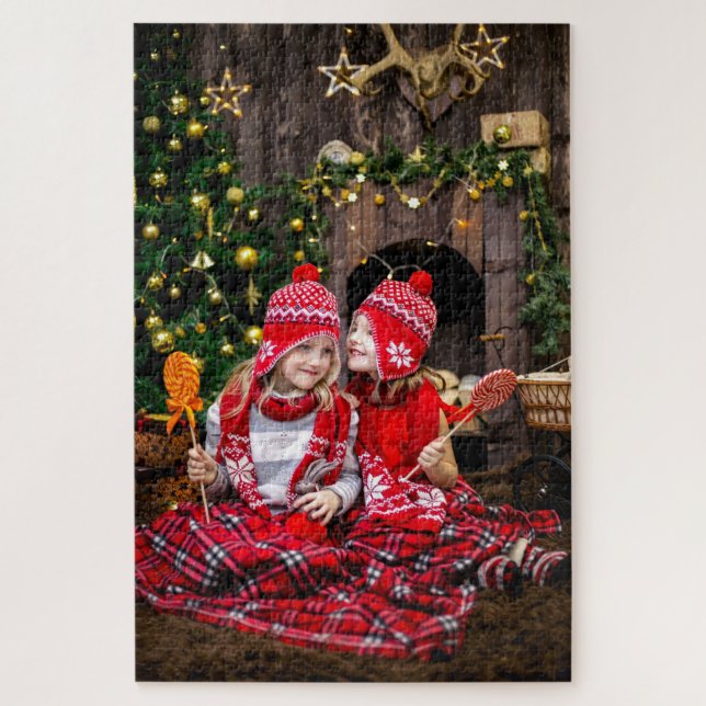 Personalisiert Kids Foto Weihnachten 1014 Puzzle P (Vertikal)