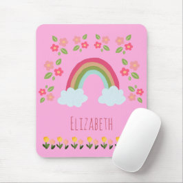 Personalisiert Kids Niedliche Regenbogenschule Mousepad