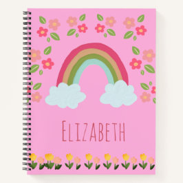 Personalisiert Kids Niedliche Regenbogenschule Notizbuch