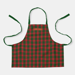 Personalisiert Kids Scottish Christmas Tartan Kari Schürze