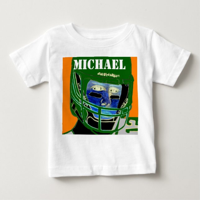Personalisiert Kids Sports Baby Geschenk Tshirt (Vorderseite)