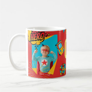 "Personalisiert Kids Tasse - Superhero Name Design