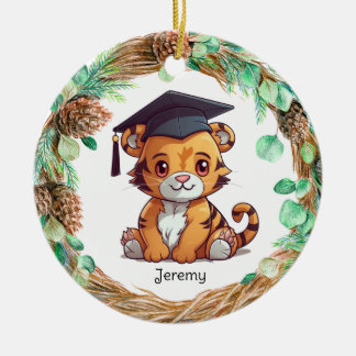 Personalisiert Kindergarten Abschluss Tiger Cub Keramik Ornament