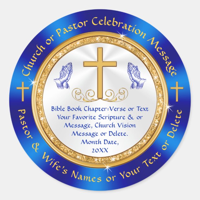 Personalisiert, Kirchenkleber, Favoriten, Umschläg Runder Aufkleber (Vorderseite)