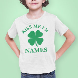 Personalisiert Kiss Me St. Patrick's Day T-Shirt