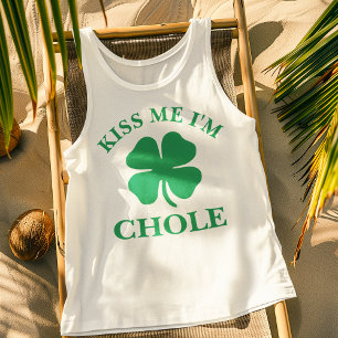 Personalisiert Kiss Me St. Patrick's Day Tank Top