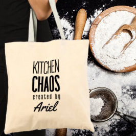 Personalisiert Kitchenchaos Koch Koch Feinschmecke Tragetasche