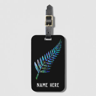 PERSONALISIERT KIWI FERN PAUA LUGGAGE TAG GEPÄCKANHÄNGER