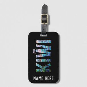 PERSONALISIERT KIWI NEW ZEALAND PAUA LUGGAGE TAG GEPÄCKANHÄNGER