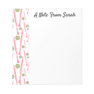 Personalisiert Klarinette Musikerinstrumentengesch Notizblock