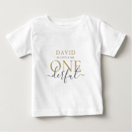 Personalisiert Kleiner Mr. ONEderful Baby T - Shir Baby T-shirt