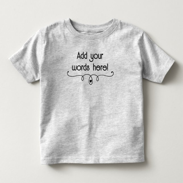 Personalisiert Kleinkind T-shirt (Vorderseite)