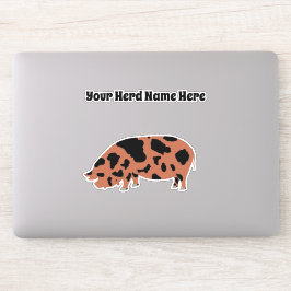 Personalisiert KuneKune Pig Aufkleber
