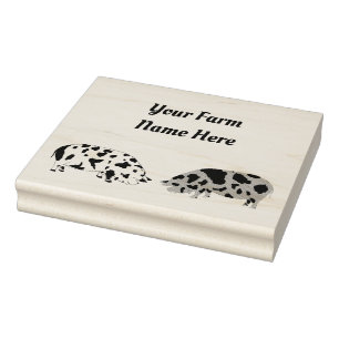 Personalisiert KuneKune Pig Gummistempel