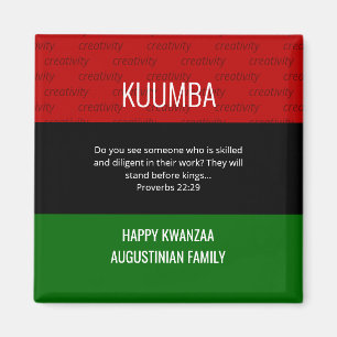 Personalisiert KUUMBA Happy Kwanzaa Magnet