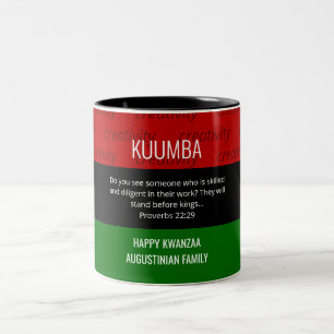 Personalisiert KUUMBA Kwanzaa Zwei-Tone-Kaffee-Tas Zweifarbige Tasse