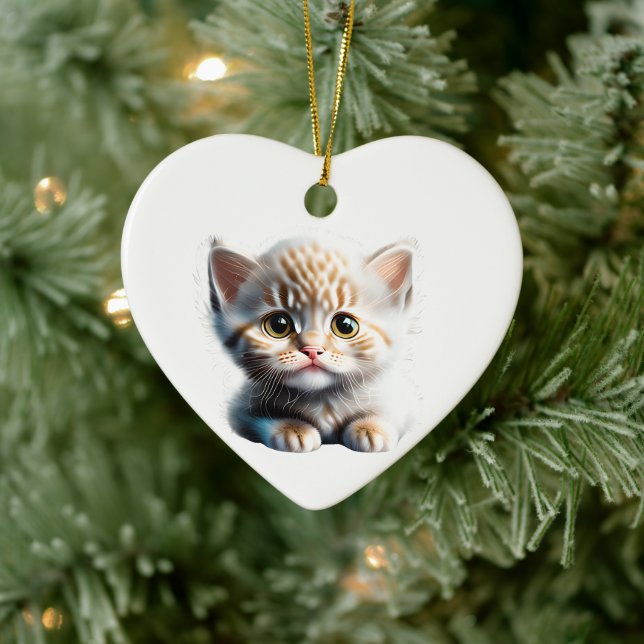 Personalisiert La Perm Kitten Keramik Ornament (Baum)