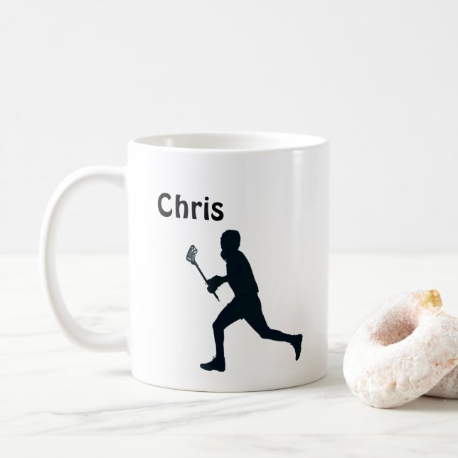 Personalisiert Lacrosse Kaffeetasse (Mit Donut)