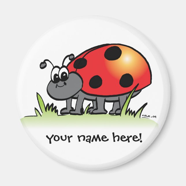 Personalisiert Ladybug Magnet (Vorne)
