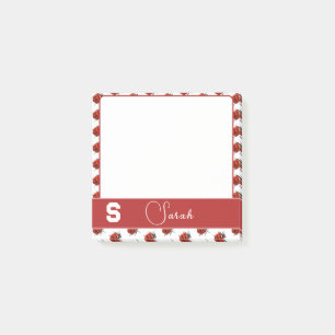 Personalisiert Ladybug Themed Post-it Klebezettel