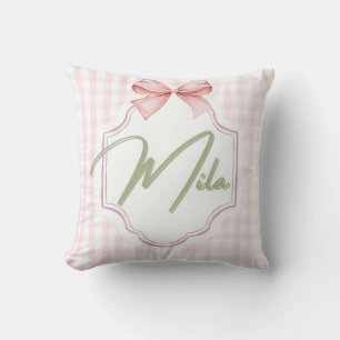 Personalisiert Lainey Baby Girl Kinderzimmer Bow&G Kissen