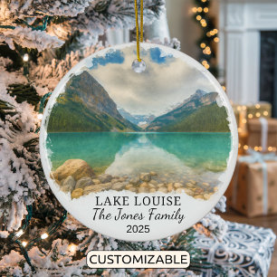 Personalisiert Lake Louis Ornament, Kanada Keramik Ornament