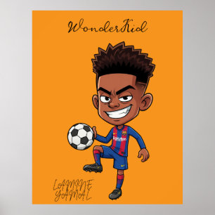 Personalisiert Lamine Yamal Football Star Poster