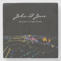 Personalisiert Las Vegas Skyline Stone Untersetzer