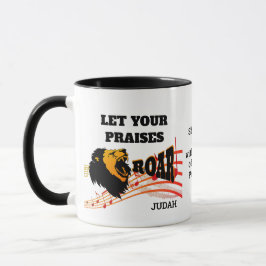 Personalisiert LASS IHRE PRAISEN ROAR Christlich Tasse
