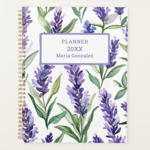 Personalisiert Lavendel Blume 2025 Planer