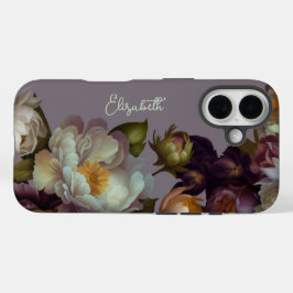 Personalisiert Lavender Botanical Floral iPhone Ca 16 Hülle