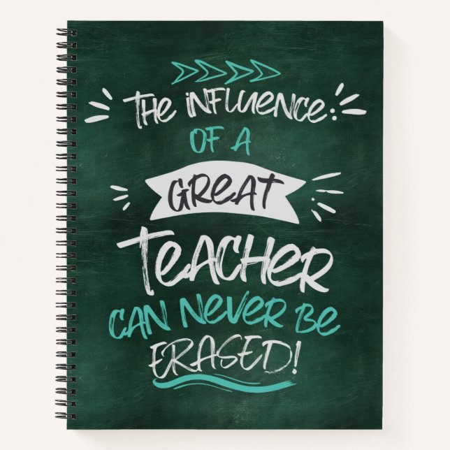 Personalisiert-Lehrer-Wertschätzung - SpiralNotebo Notizbuch (Vorderseite)