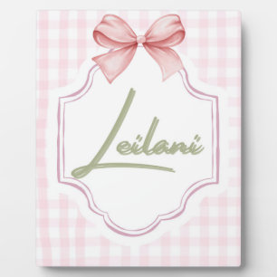 Personalisiert Leilani Baby Girl Kinderzimmer Ging Fotoplatte