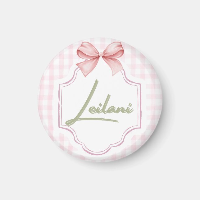 Personalisiert Leilani Baby Girl Kinderzimmer Ging Magnet (Vorne)