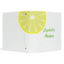 Personalisiert Lemon Recipe Binder