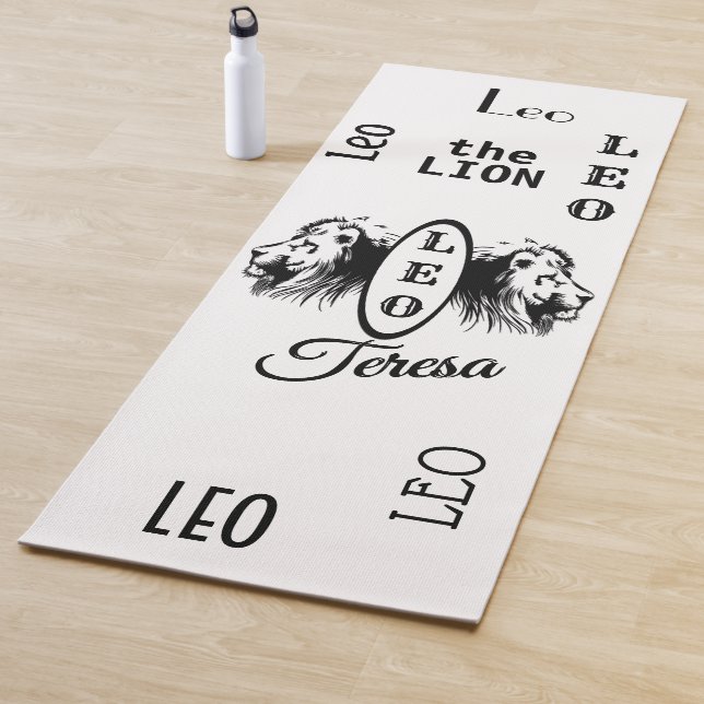 Personalisiert Leo Zodiac Yoga Mat Yogamatte (Beispiel)