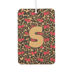Personalisiert Leopard Cherries Autolufterfrischer