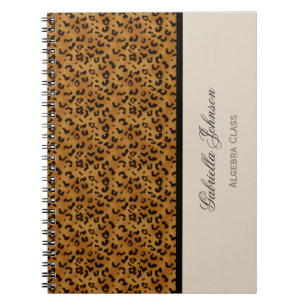 Personalisiert: Leopard-Druck-Notizbuch Notizblock