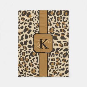 Personalisiert Leopard Jaguar Animal Print Muster Fleecedecke