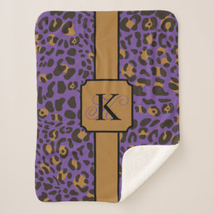 Personalisiert Leopard Jaguar Animal Print Muster Sherpadecke