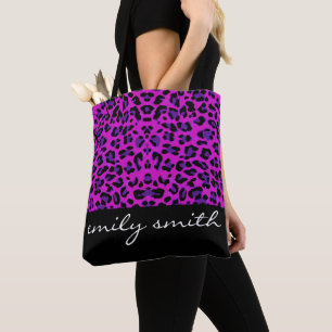Personalisiert Leopard Muster Tote Bag