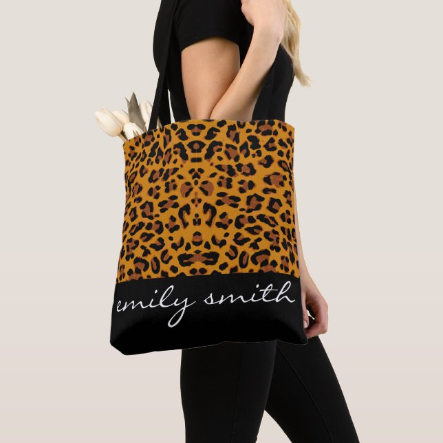 Personalisiert Leopard Muster Tote Bag (Von Nahem)