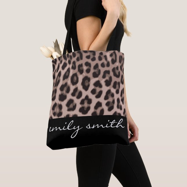 Personalisiert Leopard Muster Tote Bag (Von Nahem)